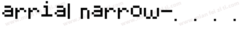 arrial narrow字体转换